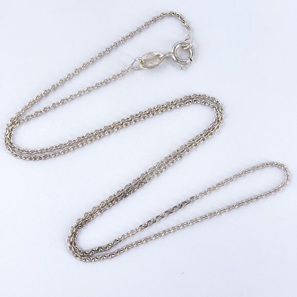 Vintage Milor Sterling Silver 925 Italian Rope Chain Necklace 18” - Picture 1 of 3